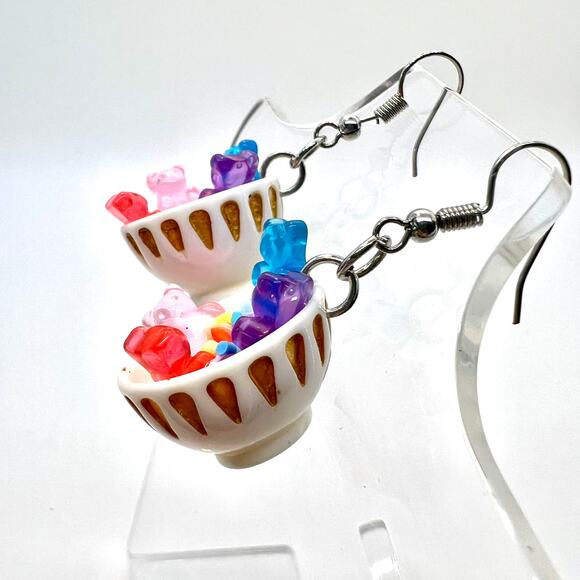 Gummy Bear Earrings - Cereal Earrings - Ice Cream Earrings - Summer Accessories - Picture 6 of 10